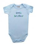 Chlapecké dětské body - světle modré - Little brother