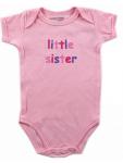 Dívčí dětské bodíčko - růžové - Little sister