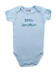 Chlapecké dětské body - světle modré - Little brother