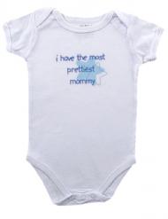 Dětské body - bílé - I Have the most prettiest mommy